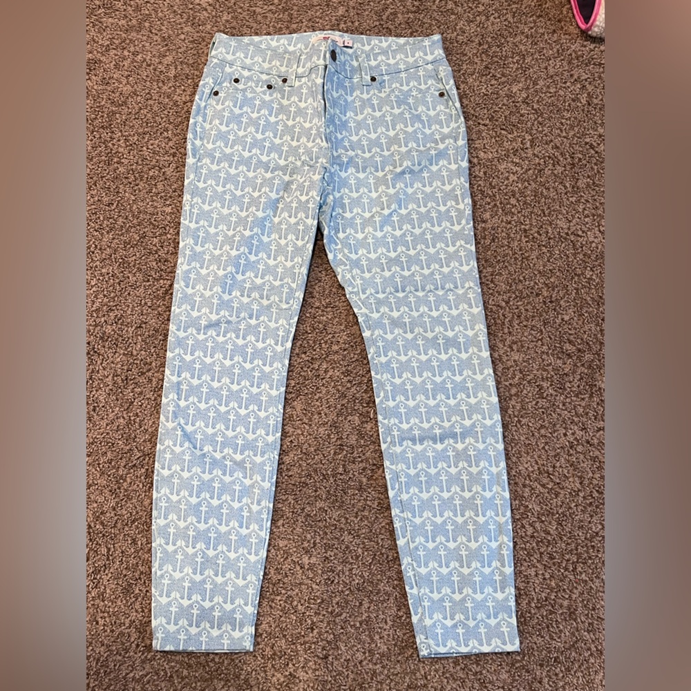 Vineyard Vines | Anchor Dot Skinny Jeans in Blue size 8. 1280